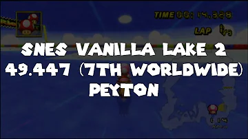[MKWii] SNES Vanilla Lake 2 - 49.447 - ★Pεγτδπ★ (7th Worldwide)