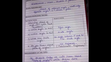 Lesson plan - 2 | Mathematics | Angles | D.el.ed | #jbt #lessonplan #studypoint