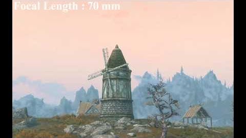 Skyrim FOV Demonstration (Real World Focal Length)