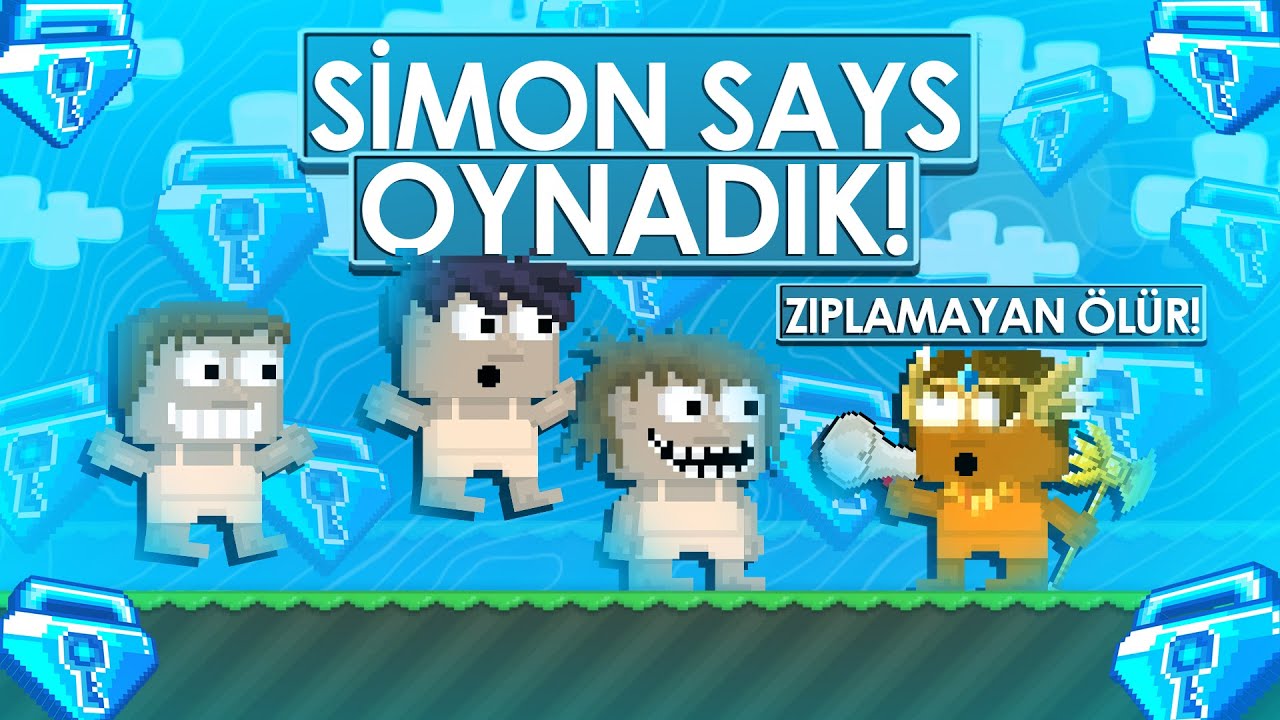 İZLEYİCİLERİM İLE SİMON SAYS OYNADIK !! *ÖDÜLLÜ* - Growtopia Türkçe