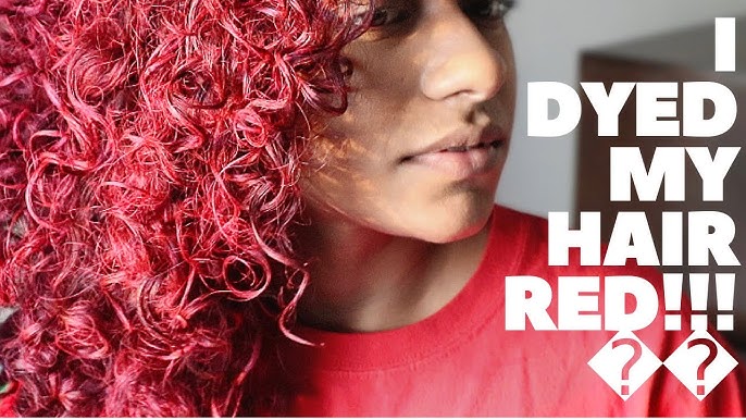 Color Natural Hair Red w/ Temporary hair Spray| Jerome Russel B Wild -  YouTube