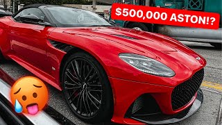 I GOT DELIVERY OF $500,000 SUPERCAR - Aston Martin DBS Volante with 700 HP V12! VLOG, test-drive 🌴