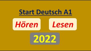 Start Deutsch A1 Hören, Lesen Modelltest 2022 Mit Lösung Am Ende Vid - 61