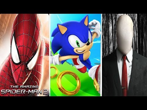 Spiderman Unlimited Vs Sonic Dash Vs Slenderman The Curse