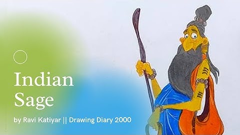 Indian Sage / Hermit / Yogi /Sadhu Drawing by || Ravi Katiyar || Drawing Diary 2000