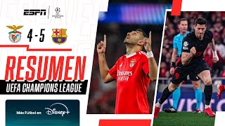 Thumbnail for HAT-TRICK, DOBLETES, BLOOPERS Y REMONTADA INOLVIDABLE DEL BARSA | Benfica 4-5 Barcelona | RESUMEN