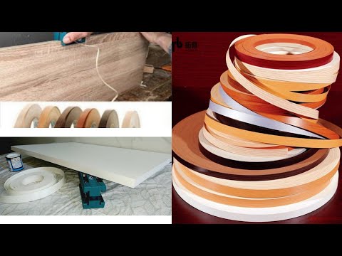 طريقة تركيب شريط الميلامين على حواف خشب   بدون مكينة وفر اموالك