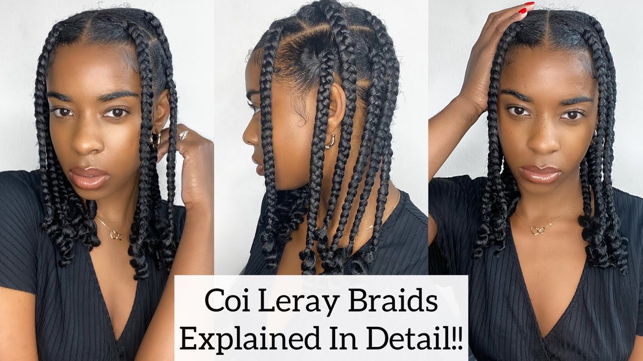 Coi Leray Inspired Knotless Braids| EXPLAINED IN DETAIL!! - YouTube