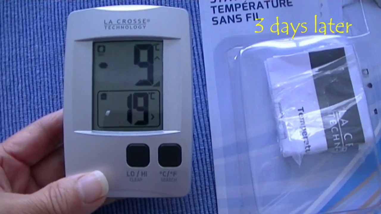 La Crosse Technology Wireless Indoor Outdoor Thermometer YouTube