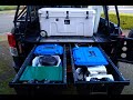 Overlanding DECKED drawer storage system truck install w/accessories