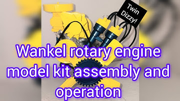 Wankel rotary engine model kit assembly and operation video