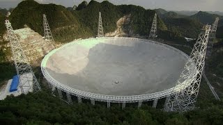 This Giant Telescope Receives Radio Waves From Billions Of Light Years Away