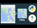 Create a google maps screenshot desktop app with python  pyqt6