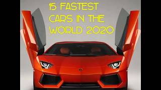 15 FASTEST CARS IN THE WORLD 2020                                                     | Chik'sTV