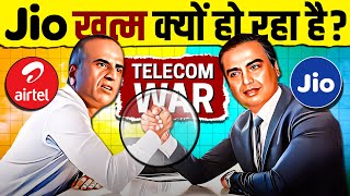 Telecom War 🔥 How Airtel is Killing Jio | Winning Strategies | Business Case Study | Live Hindi