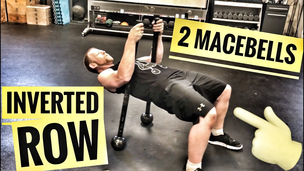 Inverted Mace Macebell Inverted Row using 2 Maces - YouTube
