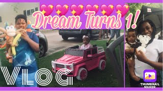 Vlog 73| Sunday reset | Lost footage from dream&#39;s 1st bday party| Cj Rides a rollercoaster 1st time