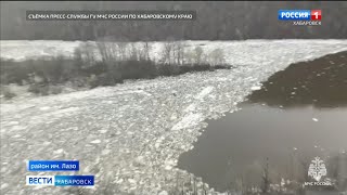 Вскрытие льда в крае идёт по непредсказуемому сценарию, «большую воду» ожидают в Нанайском районе