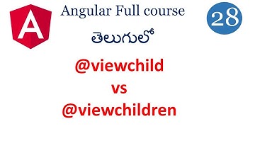View Child  vs view children in Angular | component communication | Angular tutorials in Telugu
