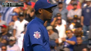 CHC@SD: Chapman strikes out side, earns the save