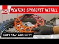 How to Install Renthal Rear Sprocket 