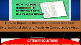 How To Fix Gibberish Characters On Your Flash Drive Youtube