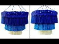 DIY Woolen jhumar / Three Layered Wool Chandlier / Best out of Wool