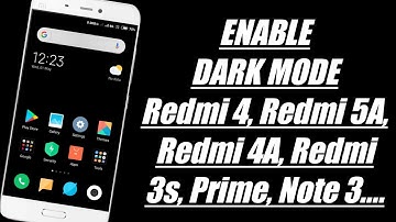 Redmi 4 Enable Dark Mode || Dark Mode Enable Any Xiaomi Phone || Dark Mode Miui 10 Any Phone