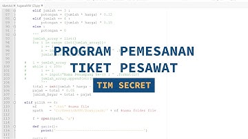 PROGRAM PEMESANAN TIKET PESAWAT
