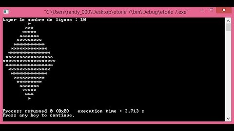 Triangle des Etoiles 8 en Langage C SamirBen