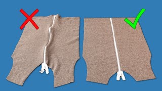 A sewing trick how to sew a zipper correctly without waves