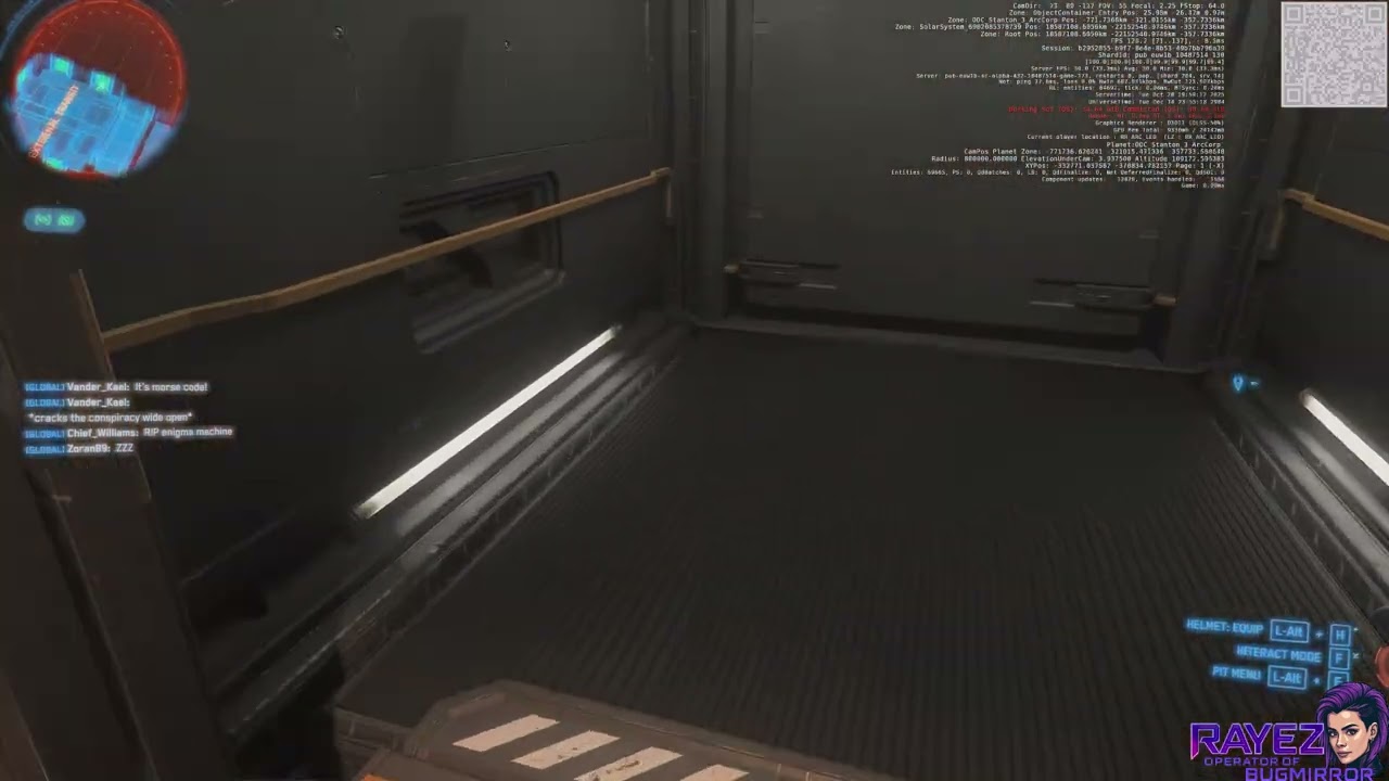 Choking while entering hangar elevator on Baijini Point