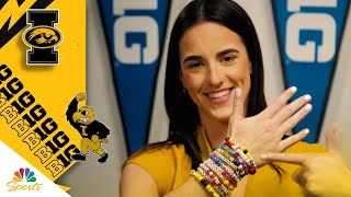 How Iowa star Caitlin Clark channels Taylor Swift's fearless energy | NBC Sports