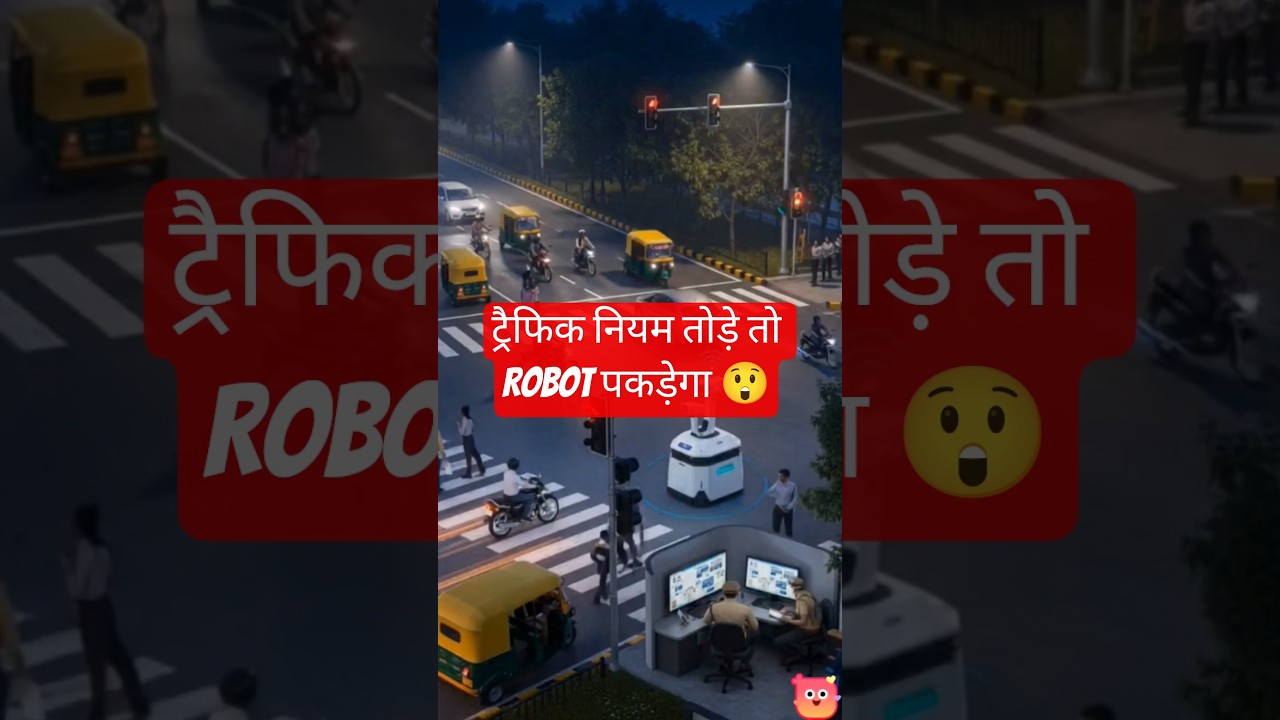ट्रैफिक नियम तोड़े तो Robot पकड़ेगा 😲 | Road Safety Tech 