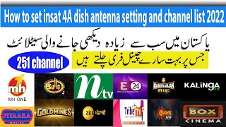How to set insat-4a @ 83e dish setting  on all pakistan  full coverage May 25, 2022