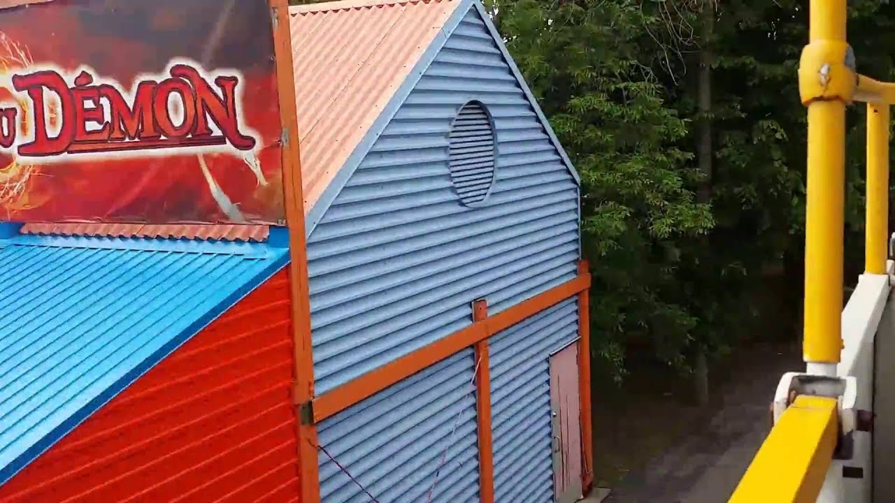 Laronde Minirail. Left side of the track. Fast motion video. Part 1.