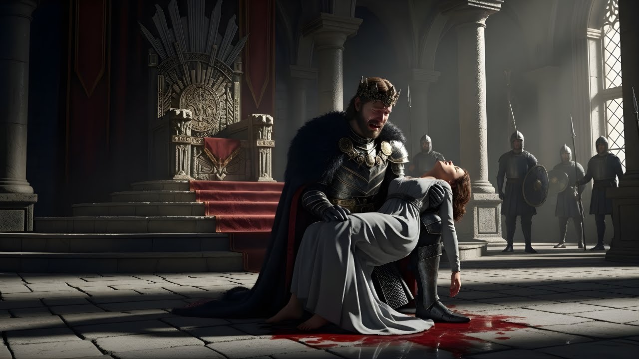 The Alpha Ceremony Turned Silent When She Collapsed Bleeding — Then the King Knelt