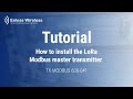 Installation of modbus master transmitter tutorial