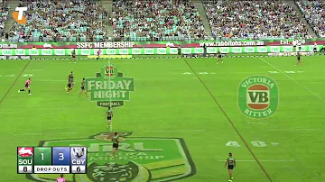 NRL - Rabbitohs vs Bulldogs (Sam Burgess Run Up)