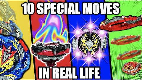 Learning 10 Beyblade Burst Turbo Special Moves IN REAL LIFE