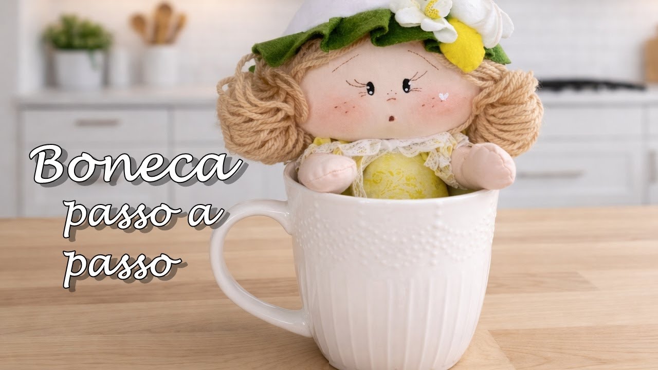 BONECA LIMÃOZINHO NA XICARA