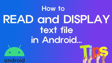 Read and display text file in android 11.