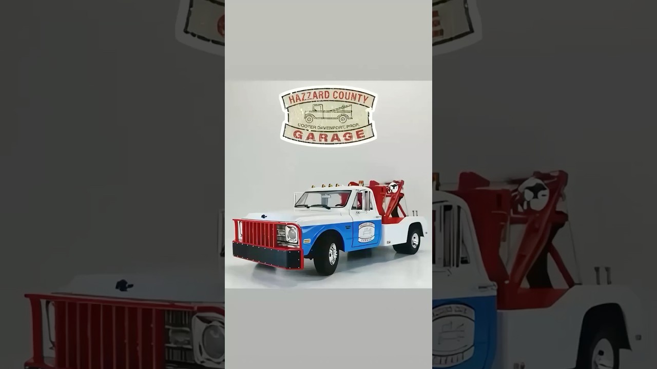Miniature Dépanneuse Chevrolet C30 Gulf 1969 - Greenlight 1/18 - Bleu - Collection
