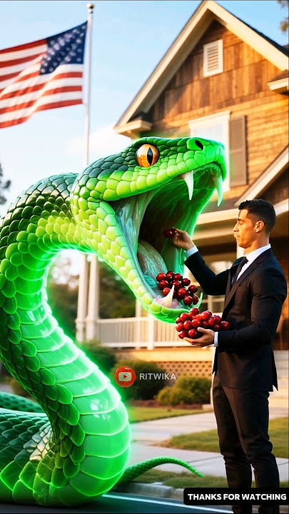 Ronaldo Shocked! Cobra Gives Millions Of Liters Of Juice After Eating Cranberries 😥 #shorts #ai