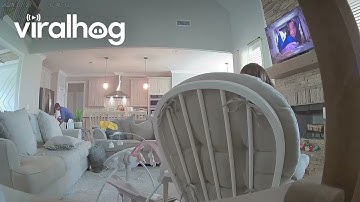 Woman Falls Backward in Rocking Chair || ViralHog
