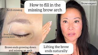 How to fill in the missing brow arch