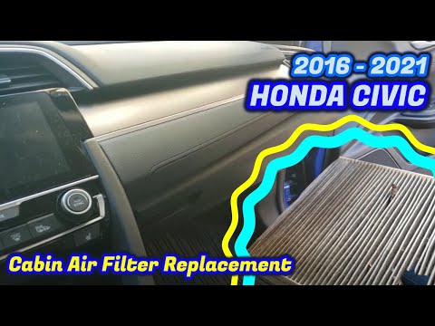 || 2016-2021 HONDA CIVIC || How to Replace a Cabin Air Filter in a 2018 Honda Civic