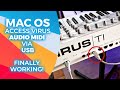 Part 1 access virus ti audio midi over usb mac os catalina big sur ventura midi setup works