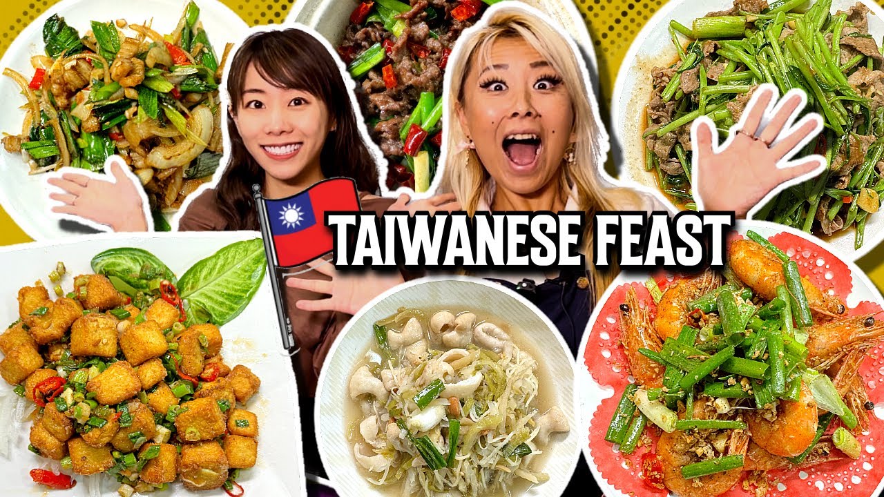 MASSIVE TAIWANESE DINNER FEAST with @yuzi_lu  
