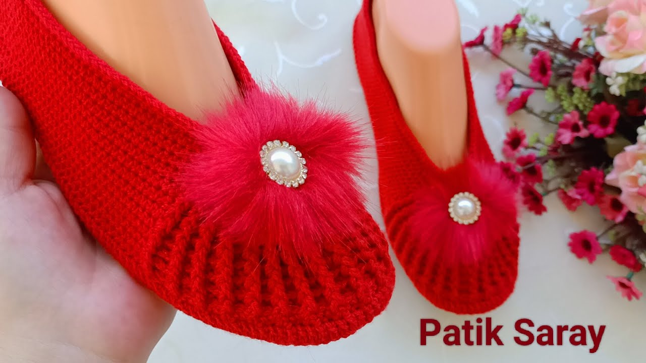 ✅38/39 ayak numaraları için Hazır Taban üzerine örgü BABET YAPIMI✅Baştan sona DETAYLI ANLATIM✅